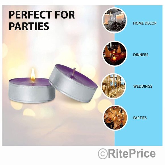 30 PCS Lavender Tealight Candles Highly Scented w/ Essential & Natural Oils -New - Picture 5 of 8